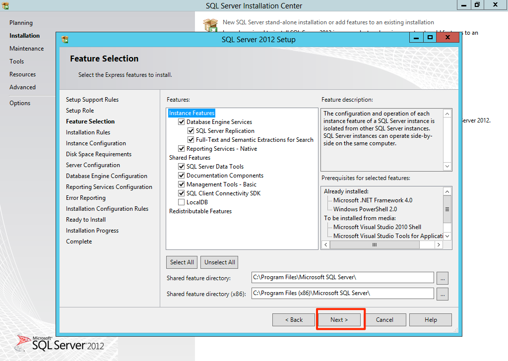 Features selection Features selection