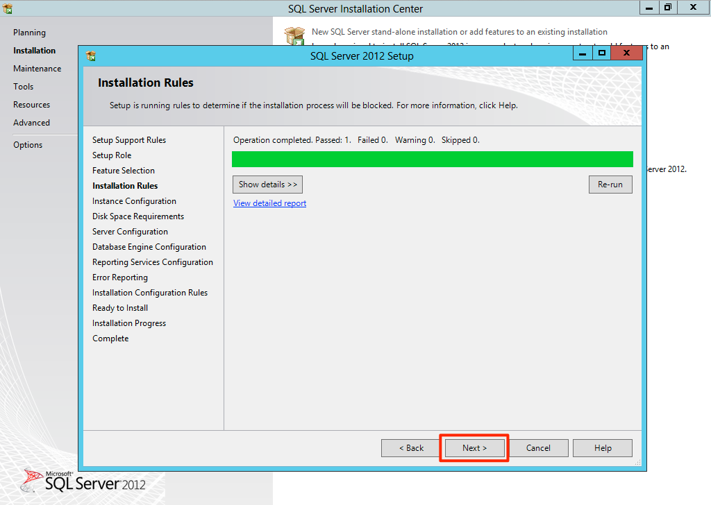 Installation rules Installation rules