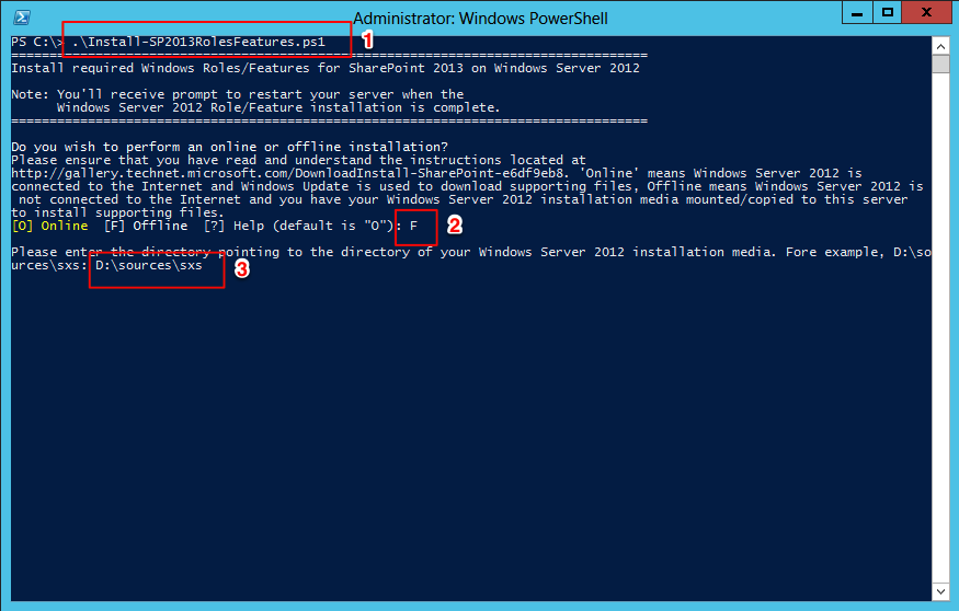 Install roles and features Install roles and features