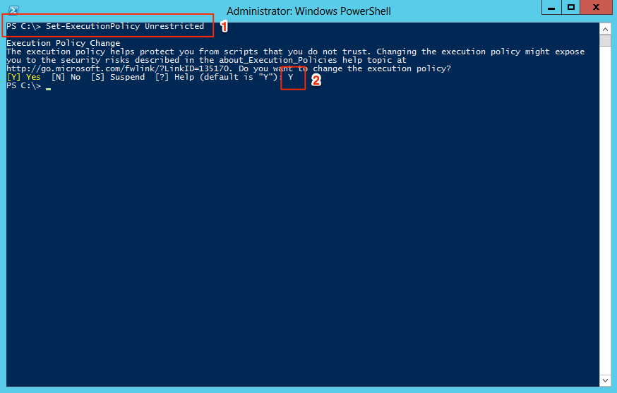 Setting execution policy Setting execution policy