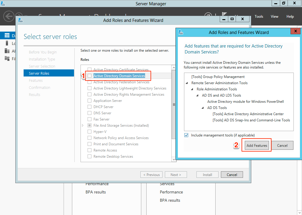 Install Active Directory Domain Services Install Active Directory Domain Services