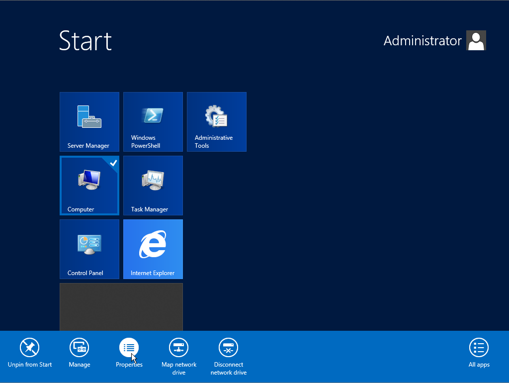 Windows Server 2012 Start Page Windows Server 2012 Start Page